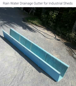 Rain Drainage Gutter made with Fibreglass